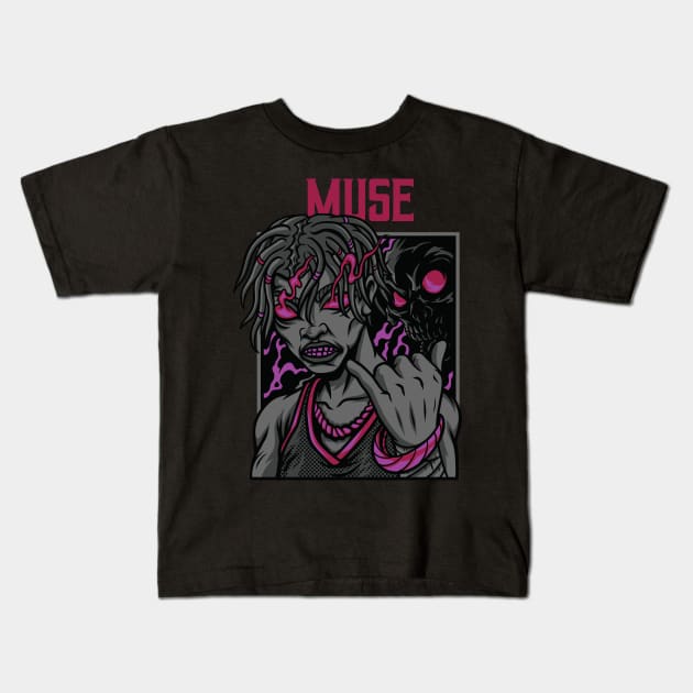 Hypebeast Muse Band Kids T-Shirt by Pantat Kering